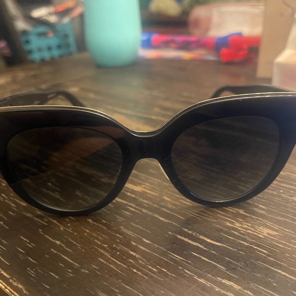 Fendi Black/Gold Eyewear F Is Sunglasses